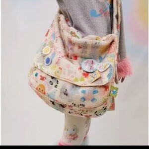 Y2K Girls Shoulder Bag messenger Kawaii Korean Sweet Fleece